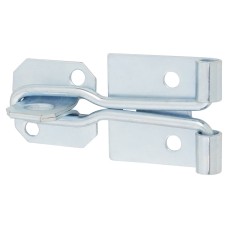 Light Duty Wire Hasp & Staple - 100mm Length - Bright Zinc Plated 