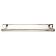 Frelan Hoxton Sturt Cabinet Handle on Rushton Backplate - 224mm Centres - Polished Nickel Frelan Hoxton Sturt Cabinet Handle on Rushton Backplate - 224mm Centres - Polished Nickel