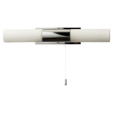 Forum Spa Aries LED Bathroom Wall Light - IP44 - Polished Chrome with Opal Glass Tubes