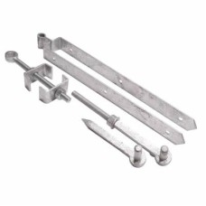 Heavy Duty Adjustable Field Gate Hinge Set - 600 x 95mm - Galvanised