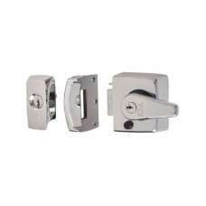 ERA BS3621:2007 Double Locking Nightlatch - 40mm Backset - Polished Chrome Case/Cylinder