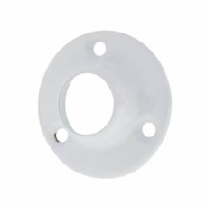 Rothley 19mm Tube Hanging Rail End Socket - White - Pack of 2