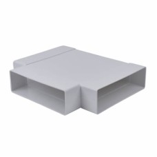 Manrose Insulated Flat Tee - 204 x 60mm - White 