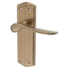 Exel Antique Brass Latch Door Handle - Rome Range - 170 x 50mm