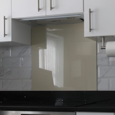 Exel Aluminium Kitchen Splashback - 900 x 750mm - Gloss Light Ivory