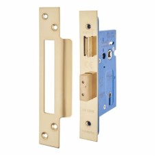 Hampstead Architectural 3 Lever Sashlock - 65mm Case - 44mm Backset - PVD Brass