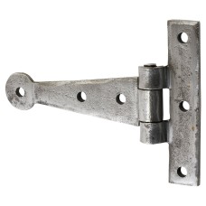 Olde Forge Medium Duty Gate/Door Tee Hinge - 110 x 80mm - Polished Iron - Pair