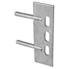 Gravel Board Fence Cleat - 2 Pin - 150 x 50mm - Galvanised