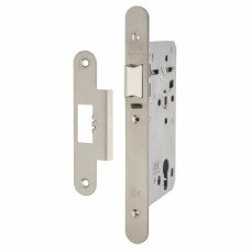 Union JHD72DNL Heavy Duty DIN Deadlock Nightlatch - 90mm Case - 60mm Backset - Radius - Stainless