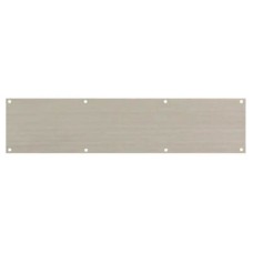 Exel Stainless Steel Kick Plate - 760 x 200 x 1.2mm - 8 Screw Holes - Satin