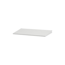 elfa Top Track System - Angled Metal Shelf with Integrated Brackets - 598 x 267mm - White