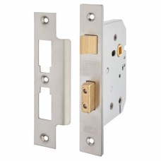 UNION 2226 Bathroom Lock - 77.5mm Case - 57mm Backset - Satin Chrome