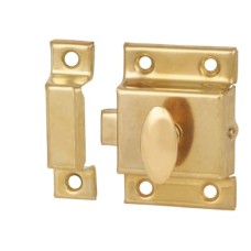 Exel Box Style Cupboard Catch - 55 x 38 x 30mm - Electro Brass