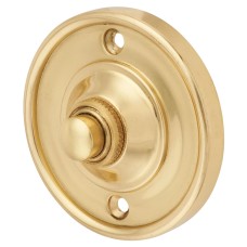Hampstead Round Bell Push - 65mm Diameter - Polished Brass