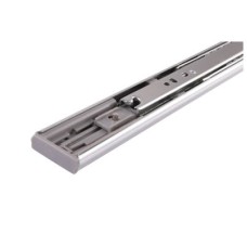 FVG 35mm Ball Bearing Soft Close Drawer Runner - Double Extension - 350mm Length - 25kg - Zinc