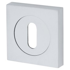 Serozzetta by Carlisle Brass Square Escutcheon - 50 x 50mm - Keyhole - Satin Chrome