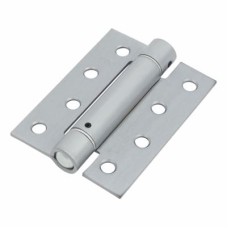 Adjustable Self Closing Fire Door Spring Hinge - 102 x 76 x 3mm - Satin Chrome - Pack of 3