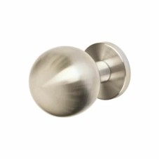 Steelworx Mortice Door Knob - 50mm Rose Diameter - Satin Stainless Steel