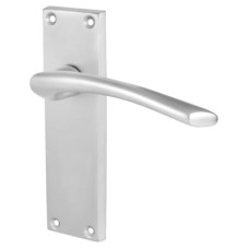 Exel Satin Chrome Latch Door Handle - Rimini Range - 151 x 42mm