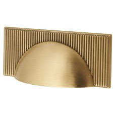 Hendel & Hendel Barrington Cabinet Cup Handle - 64mm Centres - Satin Brass
