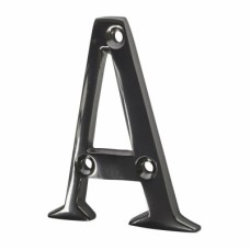 Exel 63mm Screw Fix Door Letter - A - Black Nickel