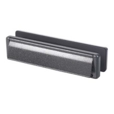 Fab & Fix - uPVC/Timber - Nu-Mail Letter Plate - 310 x 68mm - Thickness 20-40mm - Antique Black Iron