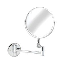 Croydex Britannia 2x Magnifying Bathroom Mirror with Extendable Arm - 258 x 290 x 30mm - Chrome