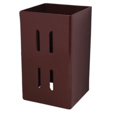 Powapost Fence Post Extender - 175 x 100 x 100mm - Brown Powder Coated