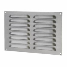 Exel Hooded Louvre Vent - 229 x 152mm - 6650mm² Free Air Flow - Satin Chrome