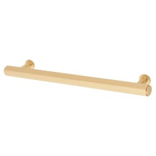 Alexander & Wilks Vesper Hex 14mm T-Bar Cabinet Pull Handle - 160mm Centres - Satin Brass