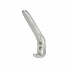 Exel Heavy Duty Single Hat & Coat Hook - 125 x 42mm - Satin Chrome