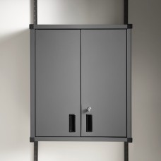 elfa Garage+ Storage Top Track System - Upper Storage Cabinet - 709 x 605 x 348mm - Matt Grey
