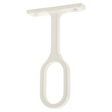 Rothley 32 x 15mm Oval Tube Hanging Rail Centre Bracket - White
