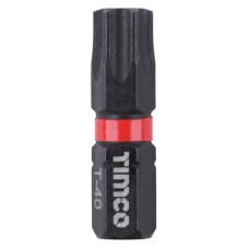 TIMCO Impact Driver Bits - Torx - T40 - 25mm Length - Pack of 10