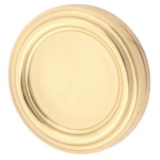 Jedo Covered Escutcheon - 42mm Diameter - Keyhole - Polished Brass