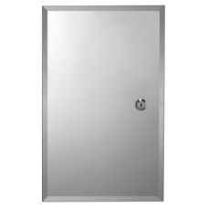 Croydex Trent Lockable Medicine Cabinet - 400 x 250 x 130mm - Stainless Steel