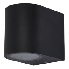 Forum Zink Antar Outdoor Up or Down Wall Light - IP44 - Black 