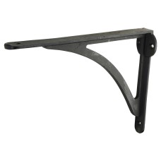 Olde Forge Curved Shelf Bracket - 249 x 174mm - Black Beeswax