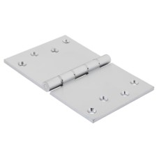 Jedo Quality Projection Hinge - 102 x 152 x 4mm - Satin Chrome - Pair
