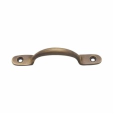 Exel Sash Window Pull Handle - 100mm Length - Antique Brass