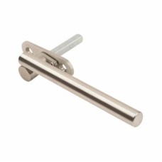 Jedo Round Bar Locking Espagnolette Casement Window Handle - Right Hand - Satin Stainless Steel