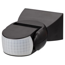 Forum Zink Dion Stealth Surface Mounted 180° Outdoor PIR Sensor with Override - IP65 - Black