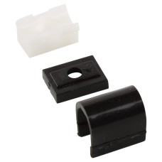 Teleflex Clearline Saddles - Black - Pack of 10