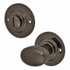 Exel Bathroom Turn & Release - 40mm Diameter - Black Nickel