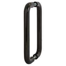 Hoppe AR602/425 Nylon D-Bar Door Pull Handle - Back to Back - 425mm c/c - Ebony Black