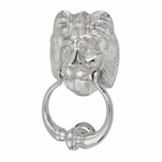 Exel Lion Door Knocker - 177 x 102mm - Polished Chrome