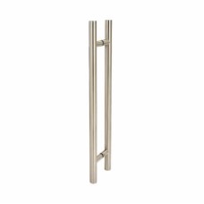 Exel 30mm T-Bar Door Pull Handle - Back to Back - 600mm Centres - Satin Stainless Steel