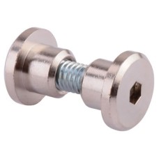 Hex Headed Bolt Through Fixing - 12-13mm Panels - Satin Anodised Aluminium - Pack of 10