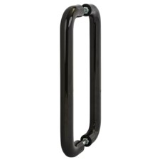 Hoppe AR602/600 Nylon D-Bar Door Pull Handle - Back to Back - 600mm c/c - Ebony Black