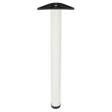 Rothley Adjustable Worktop Support Breakfast Bar Table Leg - 60 x 710mm - White - Pack of 4
